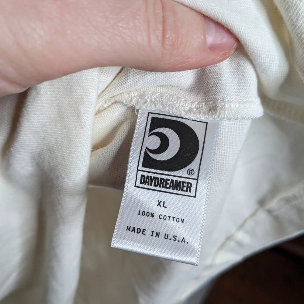 DAYDREAMER Classic Star Graphic Oversized Ringer Tee Stone Vintage Size XL - Picture 5 of 9